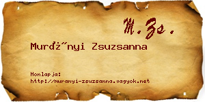 Murányi Zsuzsanna névjegykártya